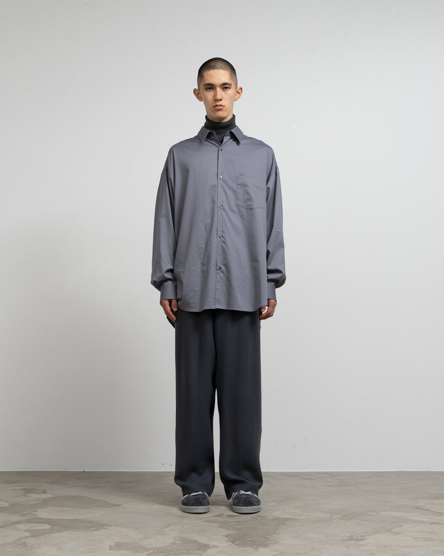 Silicon Poplin Oversized Regular Collar Shirt