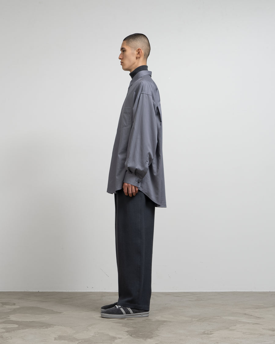 Silicon Poplin Oversized Regular Collar Shirt