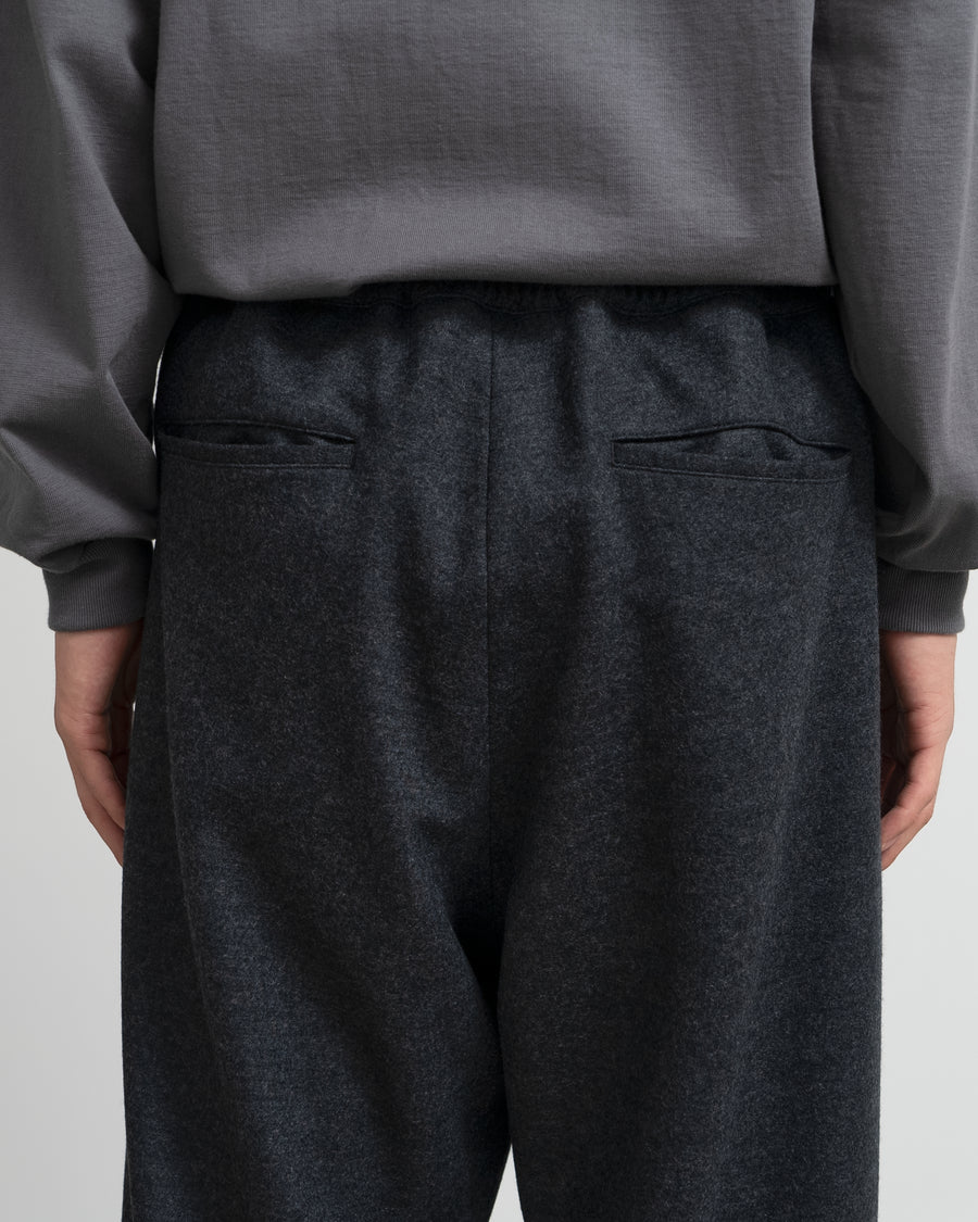 Wool Smooth Flannel Easy Wide Pants