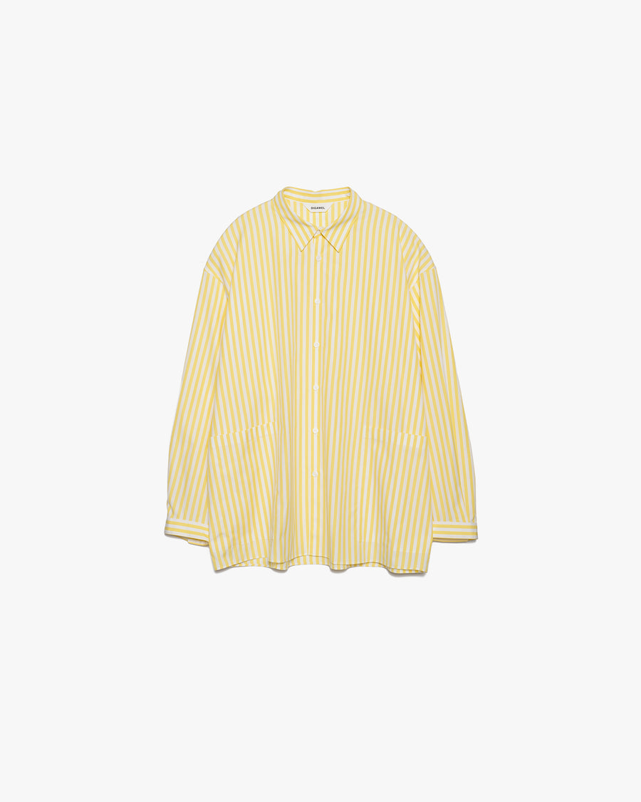 Side pocket L/S shirt① stripe