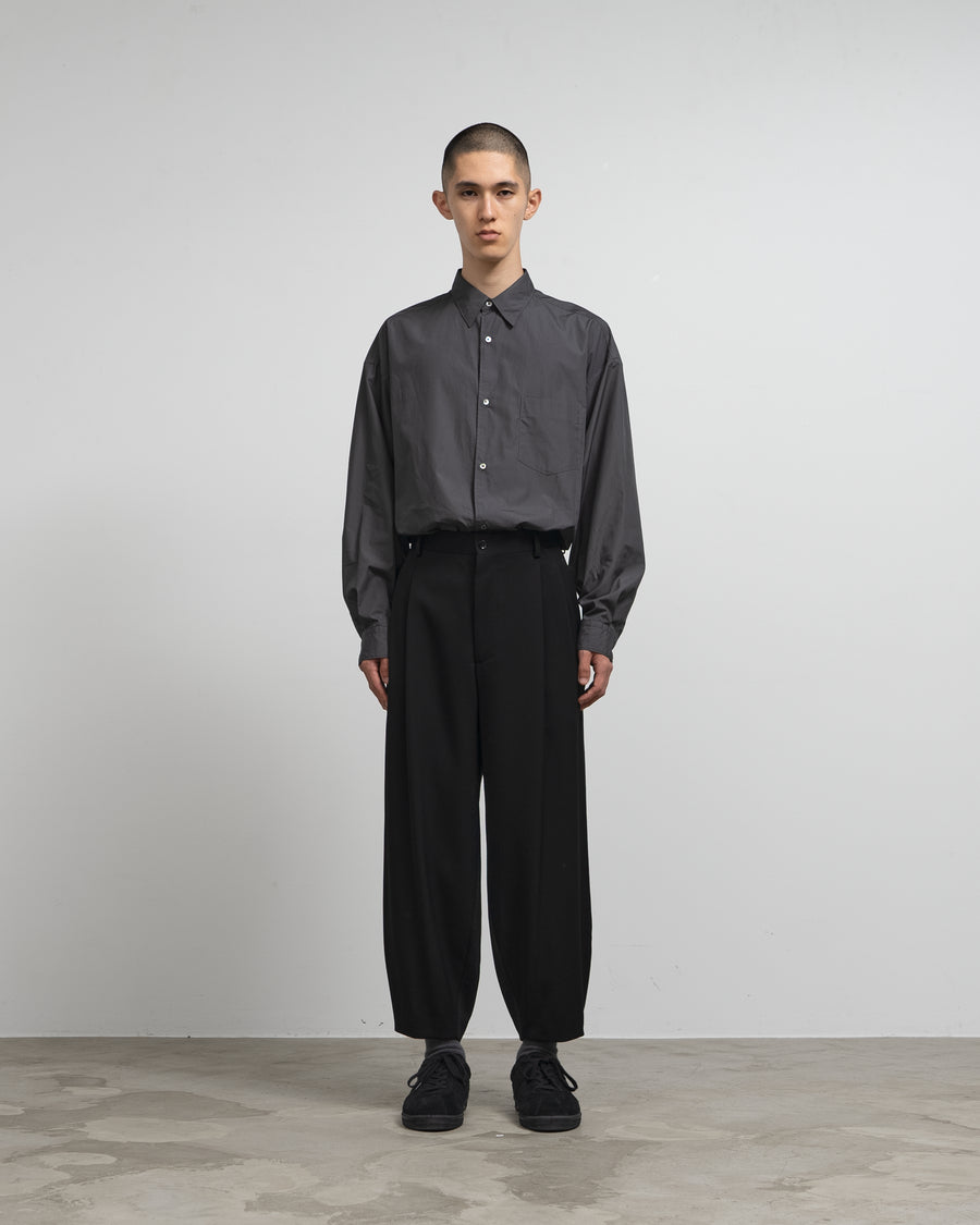 Wool Doeskin Tapered Trousers