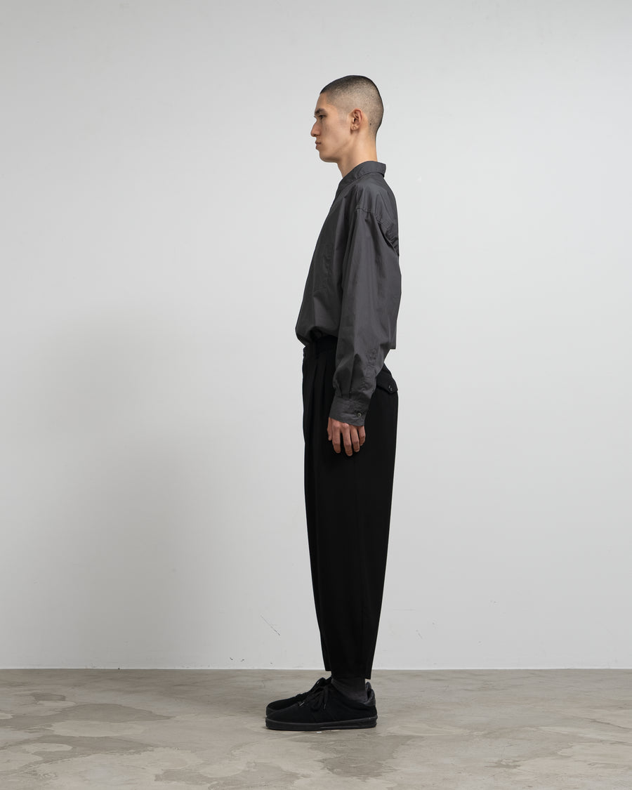 Wool Doeskin Tapered Trousers