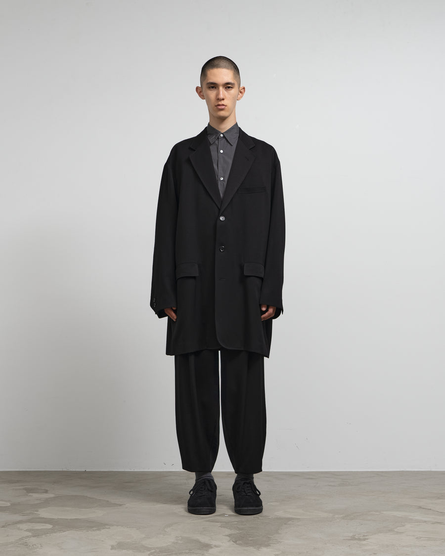 Wool Doeskin Long Jacket