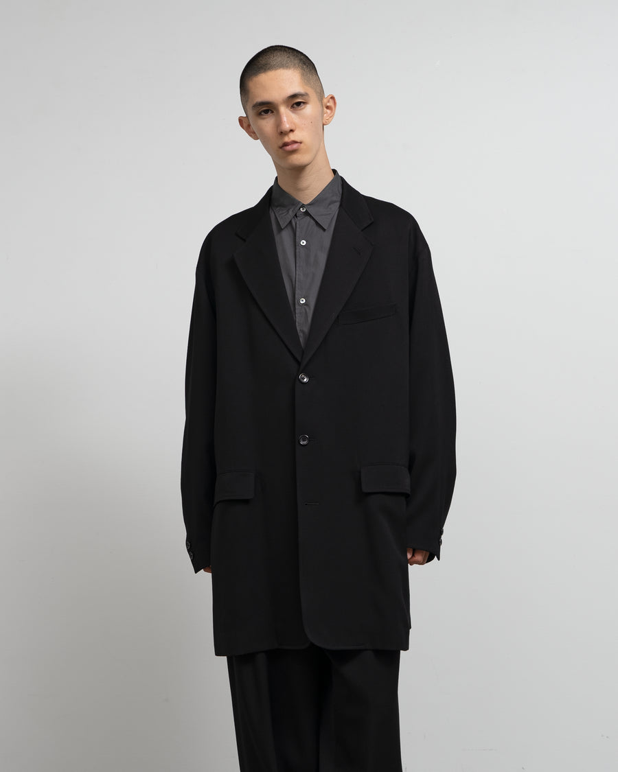 Wool Doeskin Long Jacket