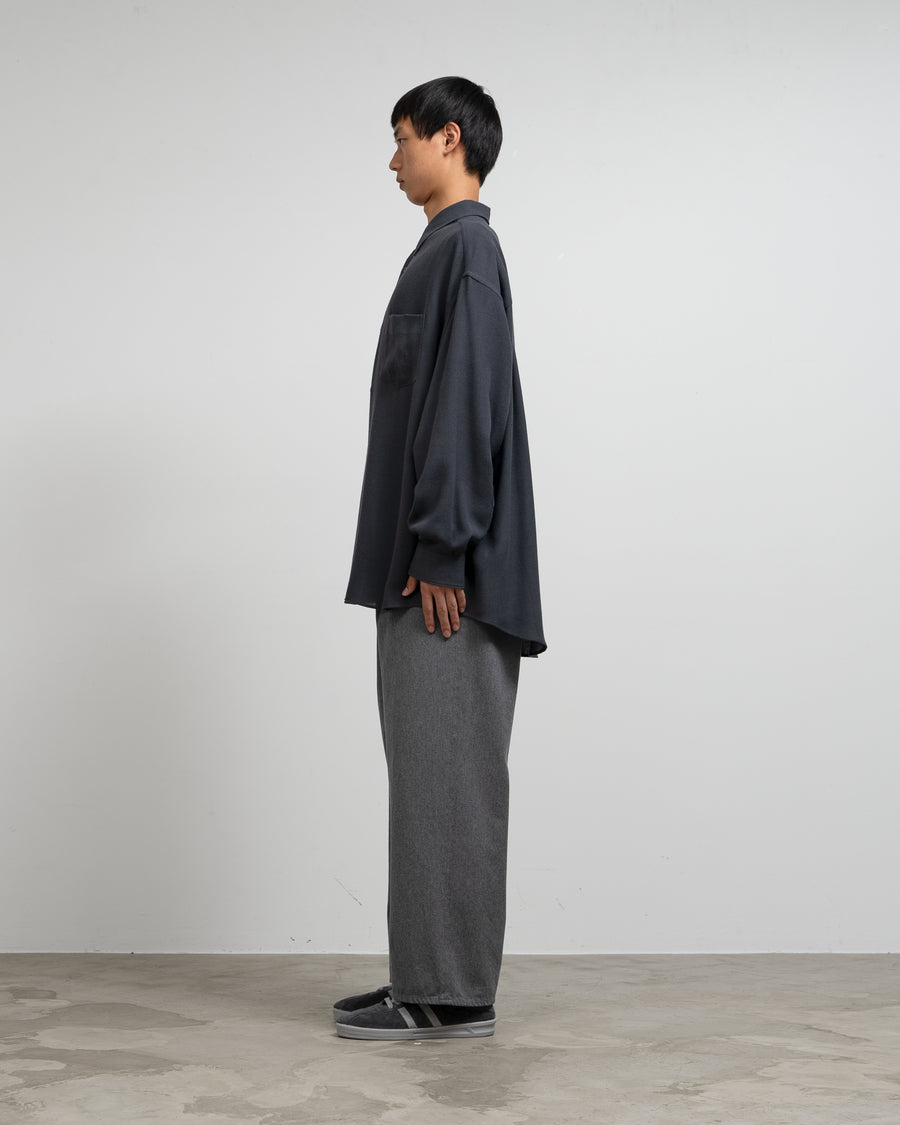 Viscose Wool Viyella Oversized Regular Collar Shirts