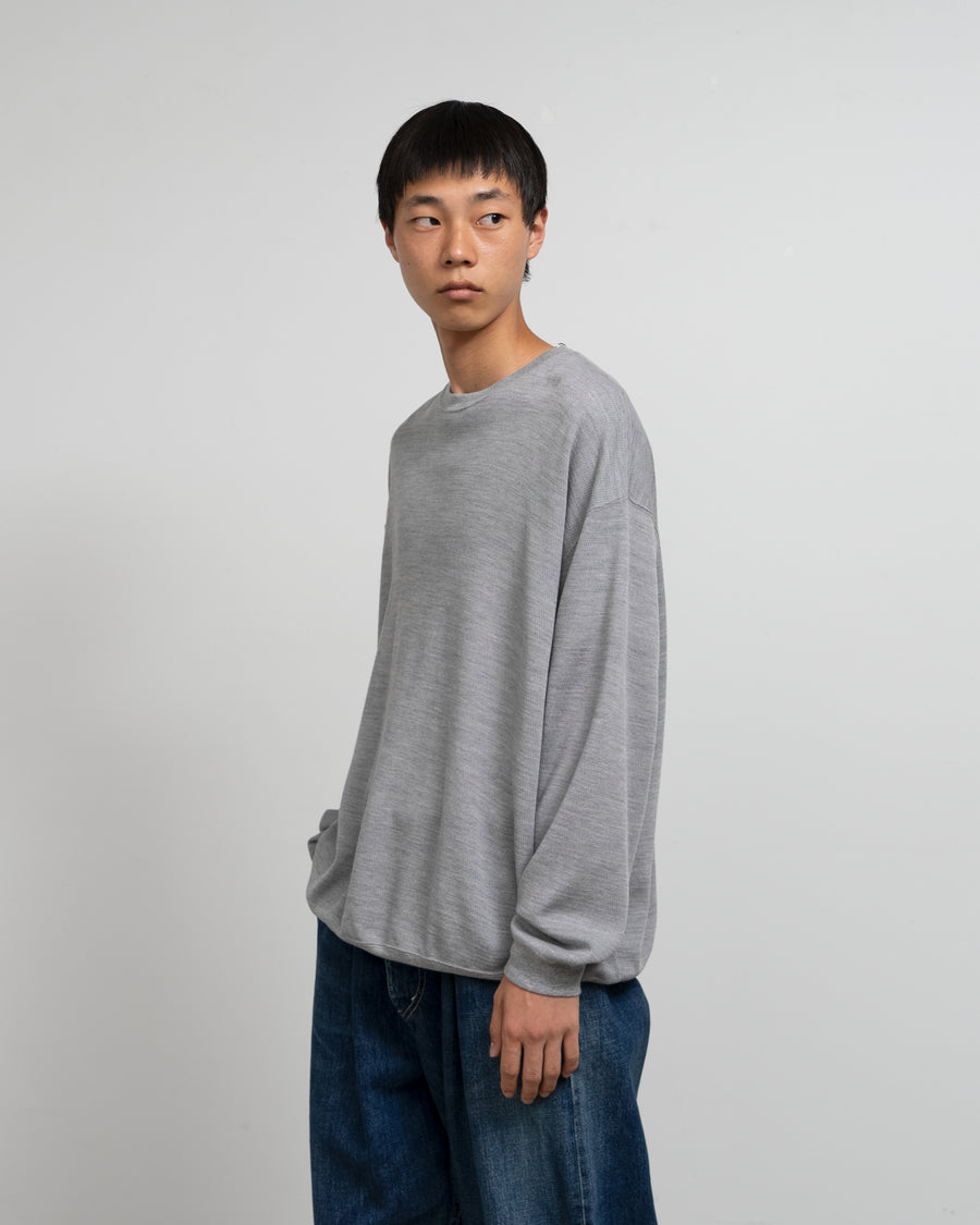 Wool Honeycomb Crew Neck Thermal