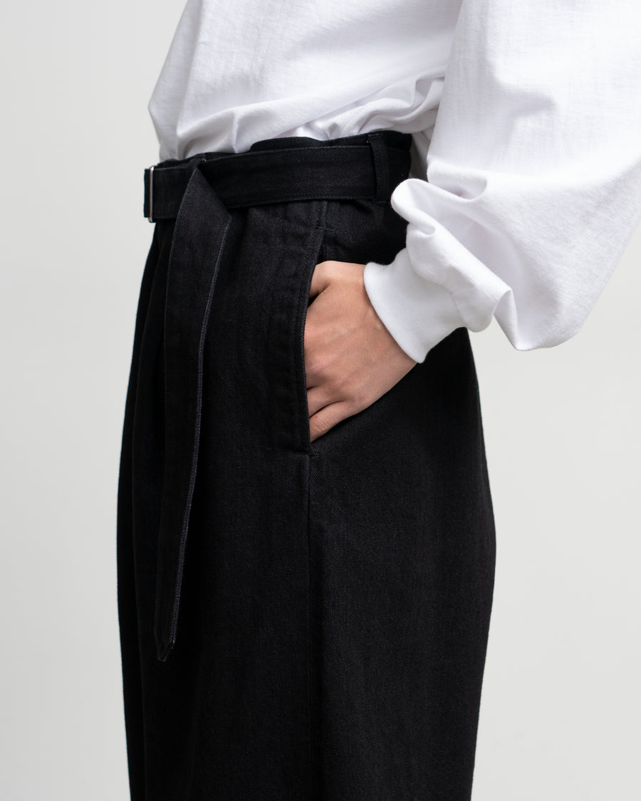 Selvage Denim Belted Pants