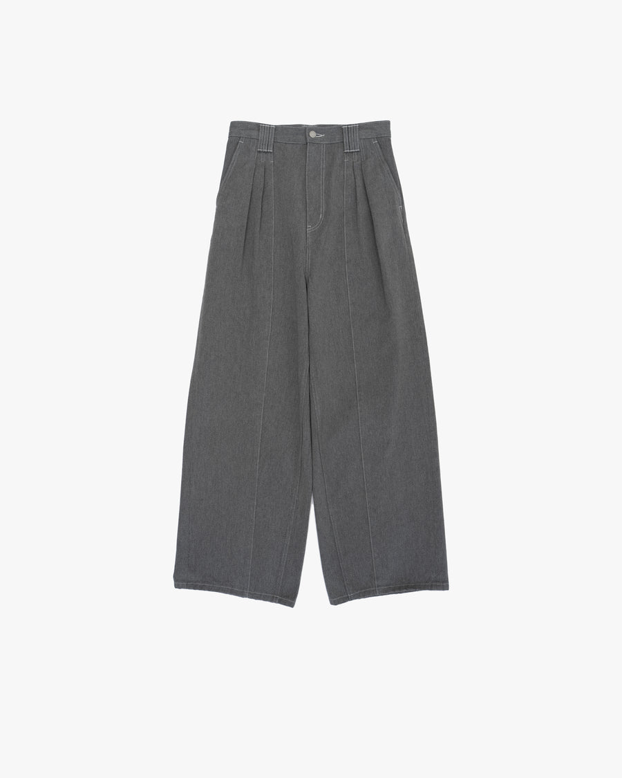 YOKE for Graphpaper 3PLEATED DENIM WIDE TROUSERS