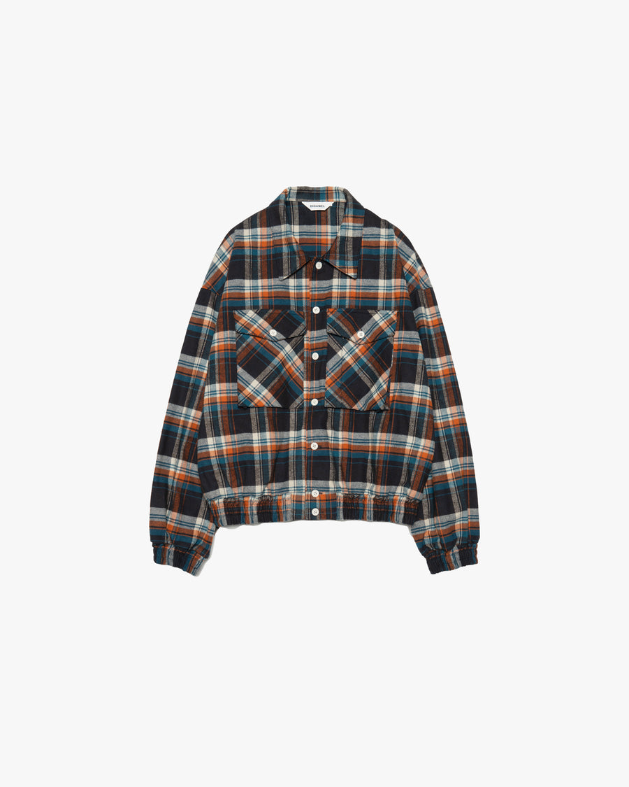 Check shirt blouson