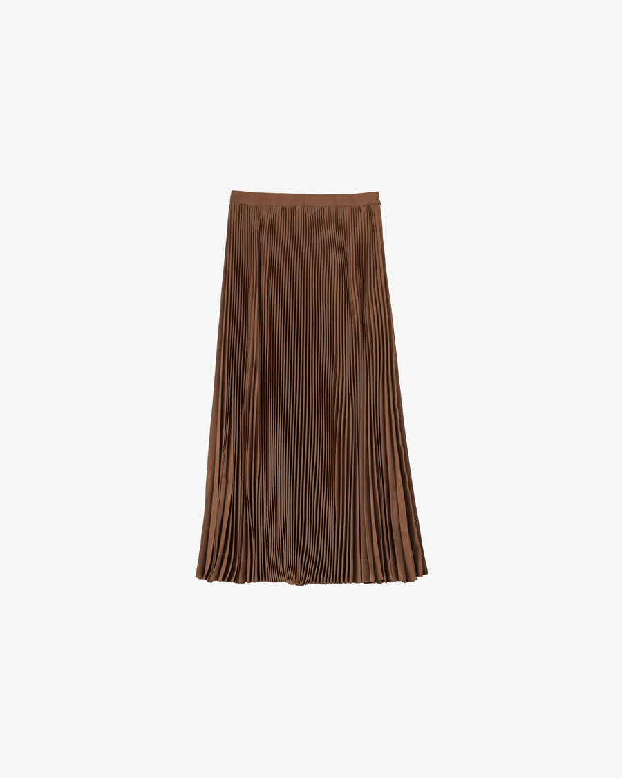 Satin Pleats Skirt