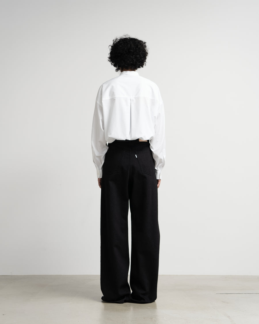 Selvage Denim Two Tuck Wide Pants