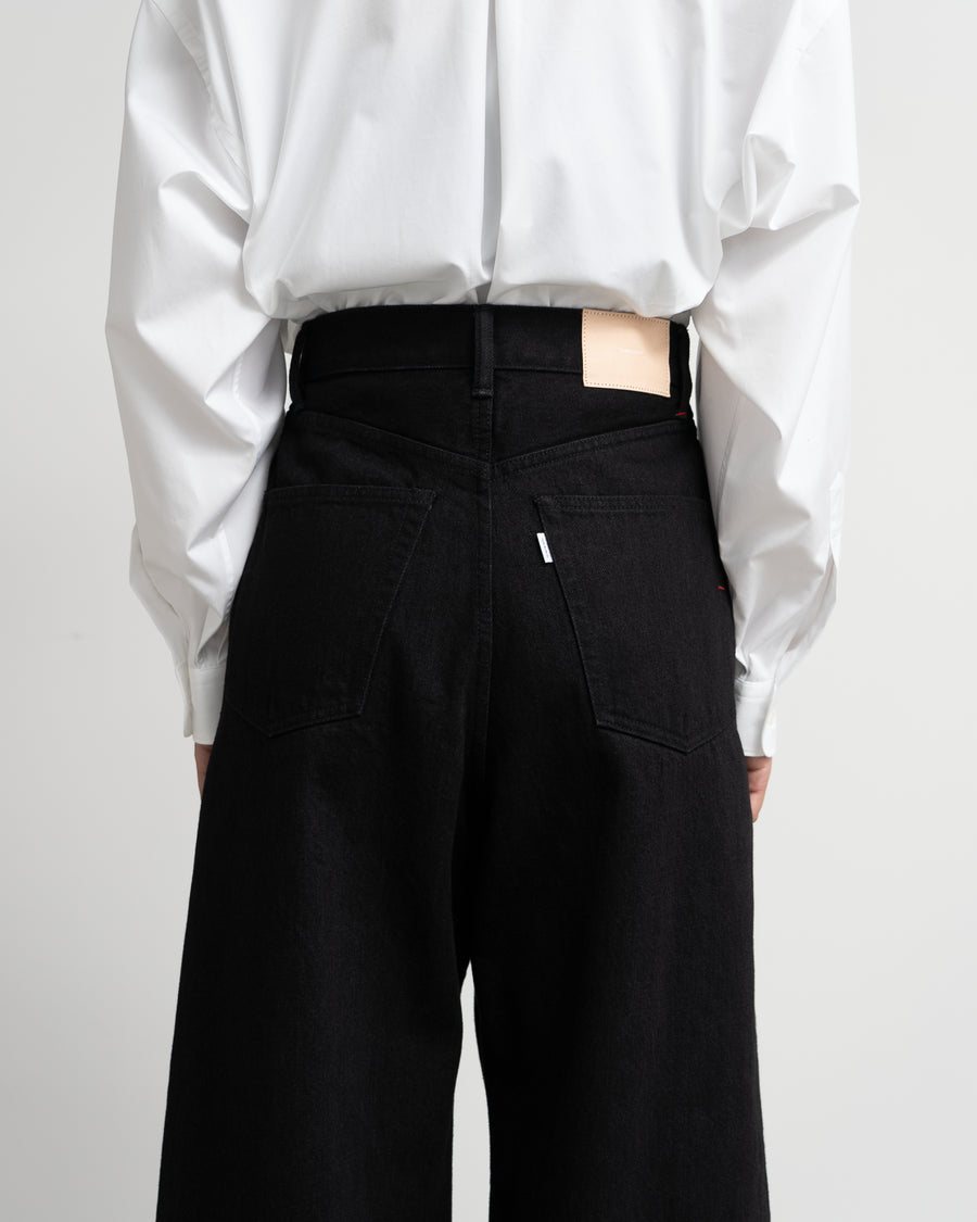 Selvage Denim Two Tuck Wide Pants