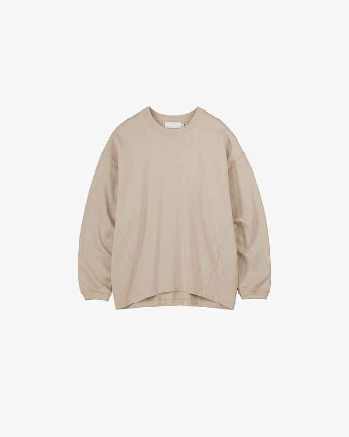 -SALE- High Gauge Soft Terry Panel Line Crew Neck