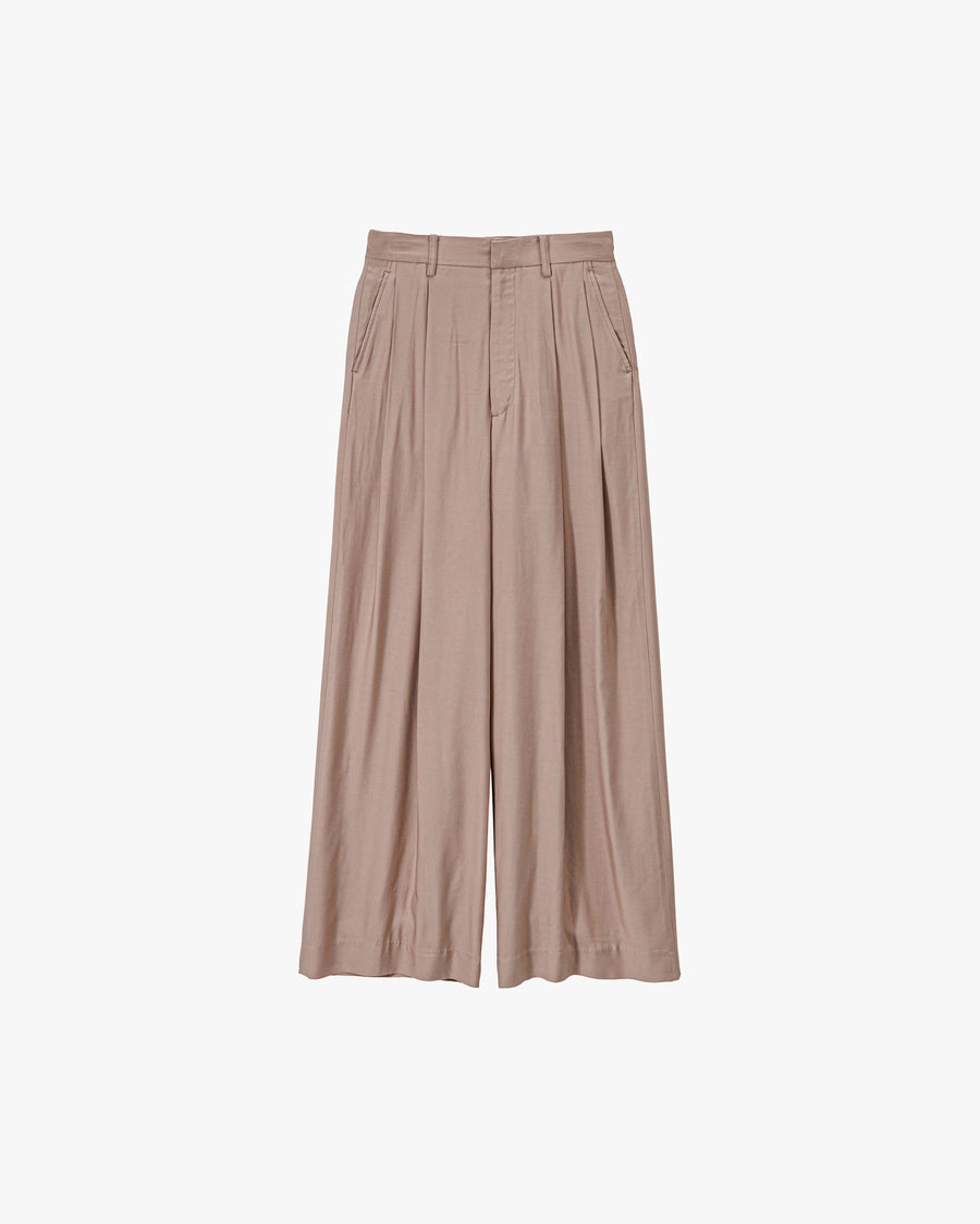 Viscose Cupro Back Satin Wide Trousers – Graphpaper