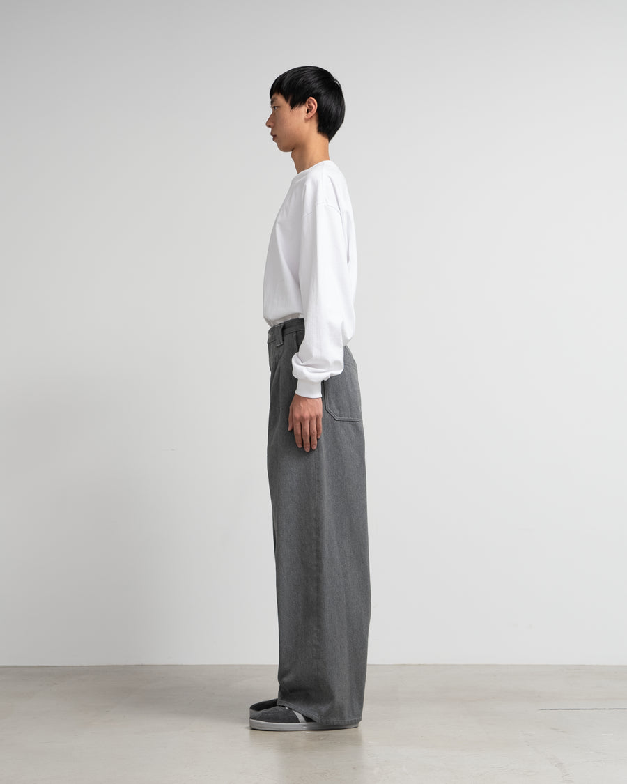 YOKE for Graphpaper 3PLEATED DENIM WIDE TROUSERS