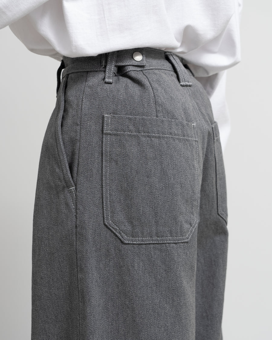 YOKE for Graphpaper 3PLEATED DENIM WIDE TROUSERS