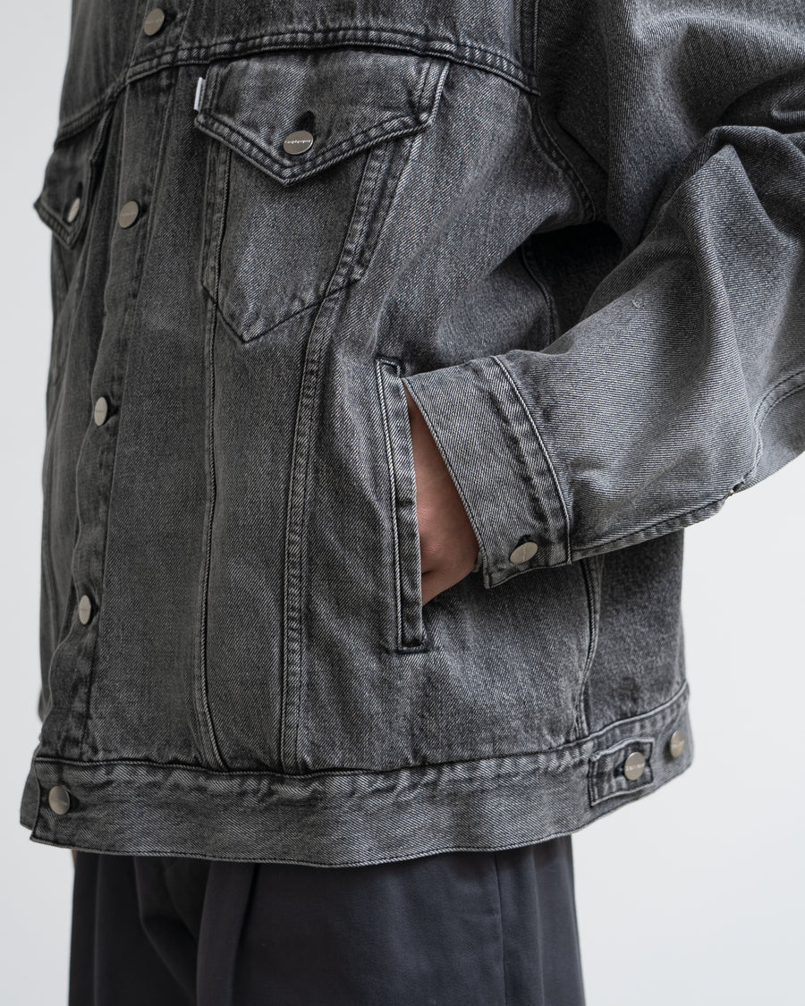 Selvage Denim Trucker Jacket -LIGHT FADE-