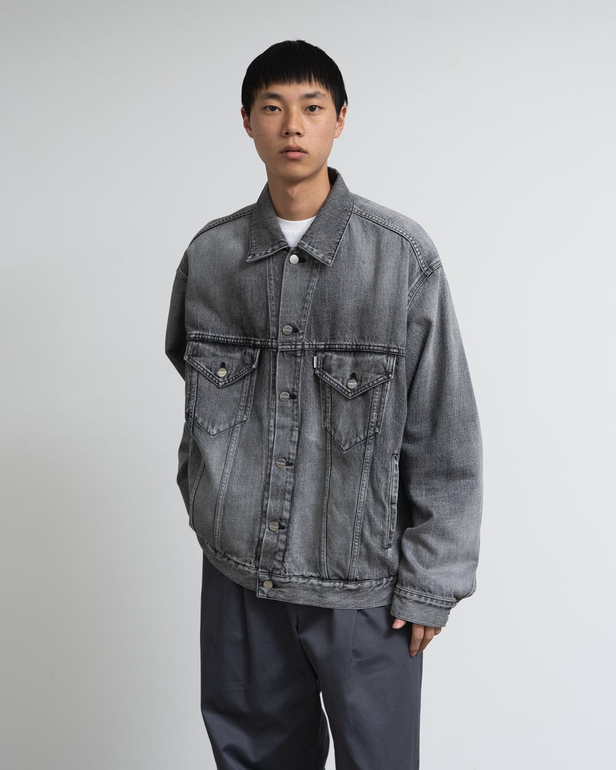 Selvage Denim Trucker Jacket -LIGHT FADE-