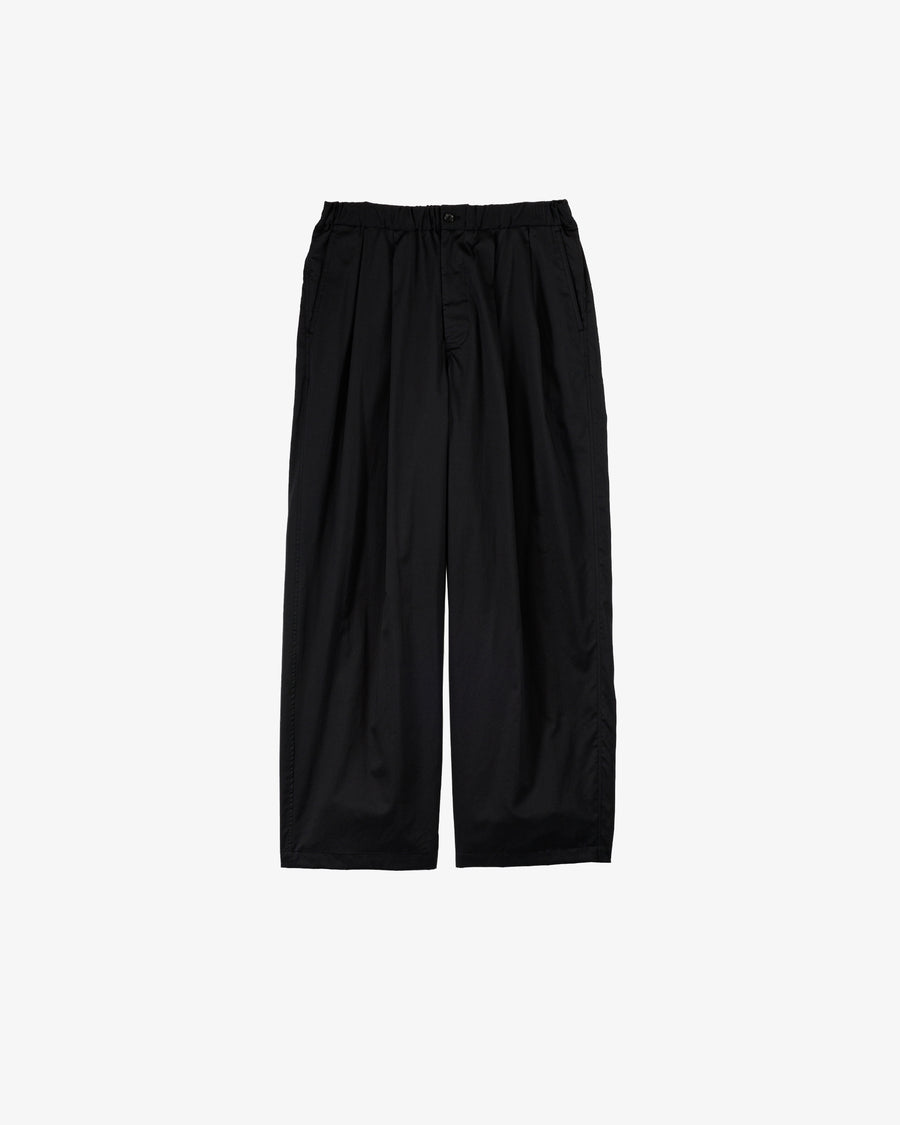 Silicon Poplin Two Tuck Easy Pants