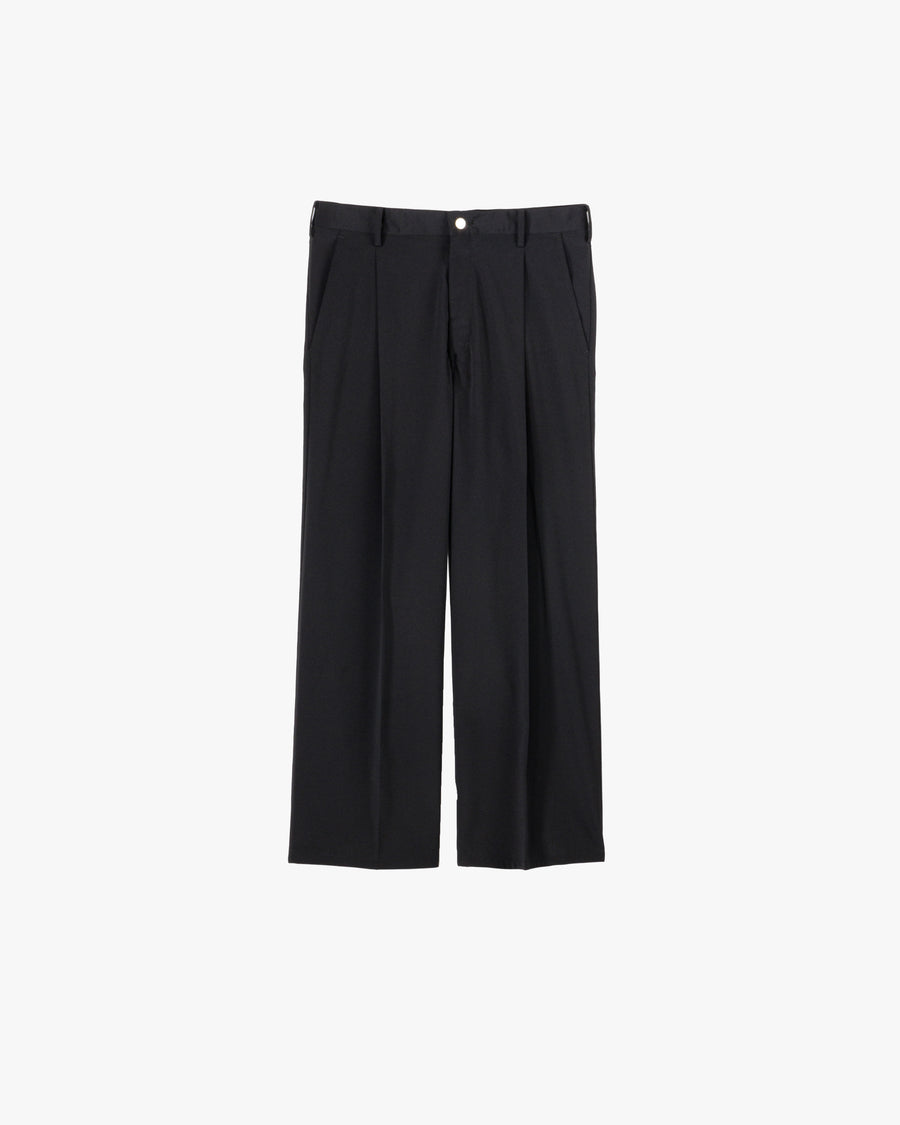 Semi Dull Oxford Wide Trousers