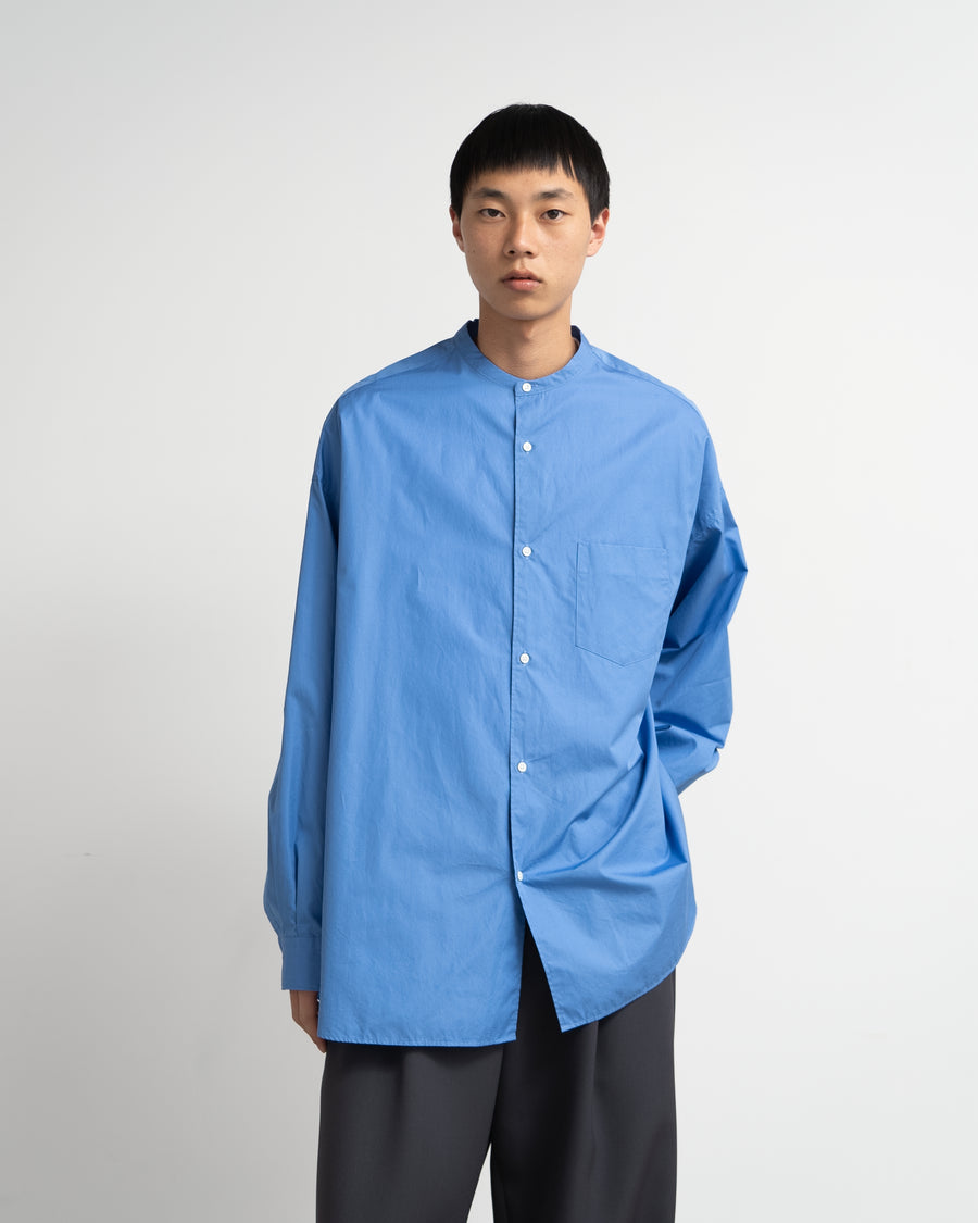 ALUMO for GP L/S Oversized Band Collar Shirt