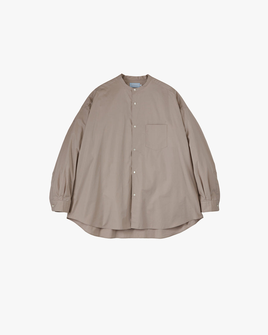 ALUMO for GP L/S Oversized Band Collar Shirt