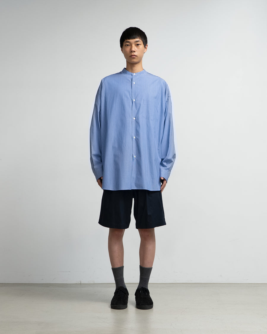 SIDOGRAS L/S Oversized Band Collar Shirt
