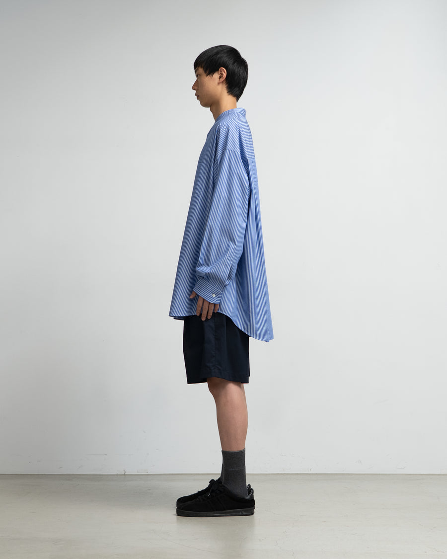 SIDOGRAS L/S Oversized Band Collar Shirt