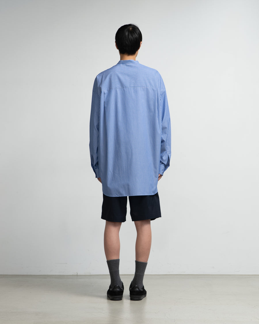 SIDOGRAS L/S Oversized Band Collar Shirt