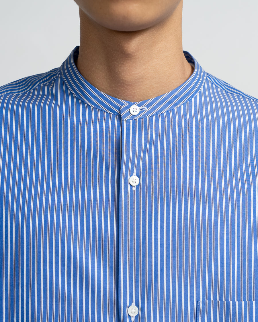 SIDOGRAS L/S Oversized Band Collar Shirt