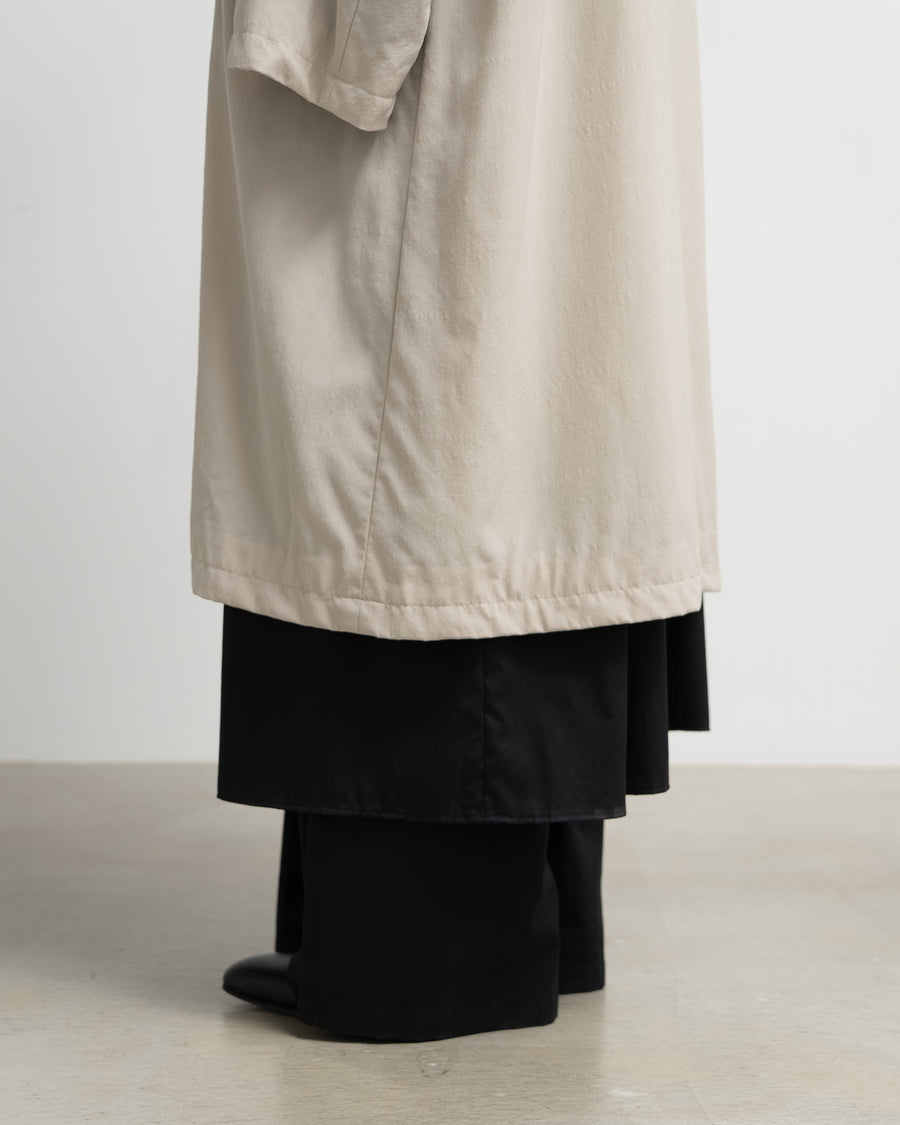 Boiled Wool Oversized Bal Collar Coat