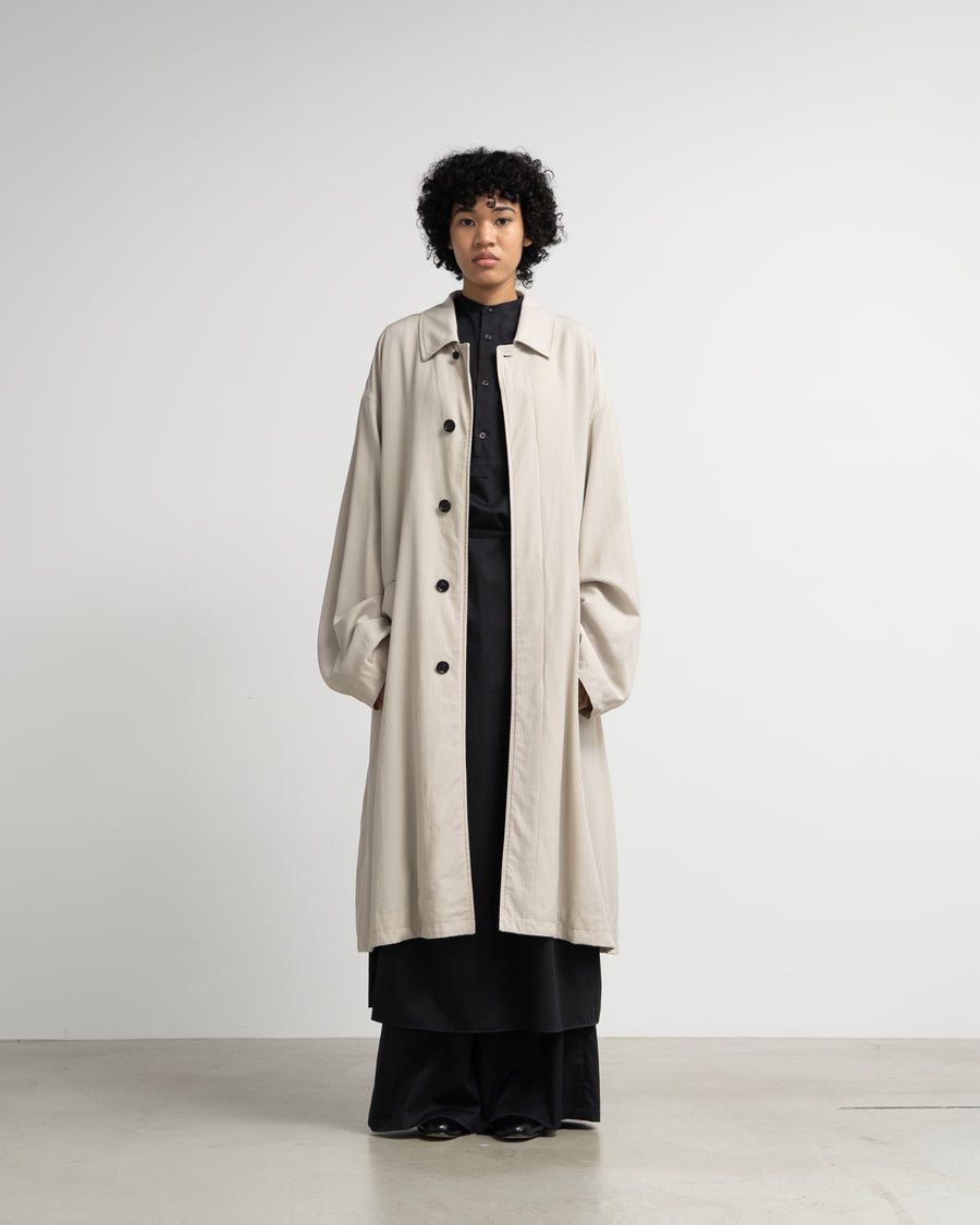 Boiled Wool Oversized Bal Collar Coat