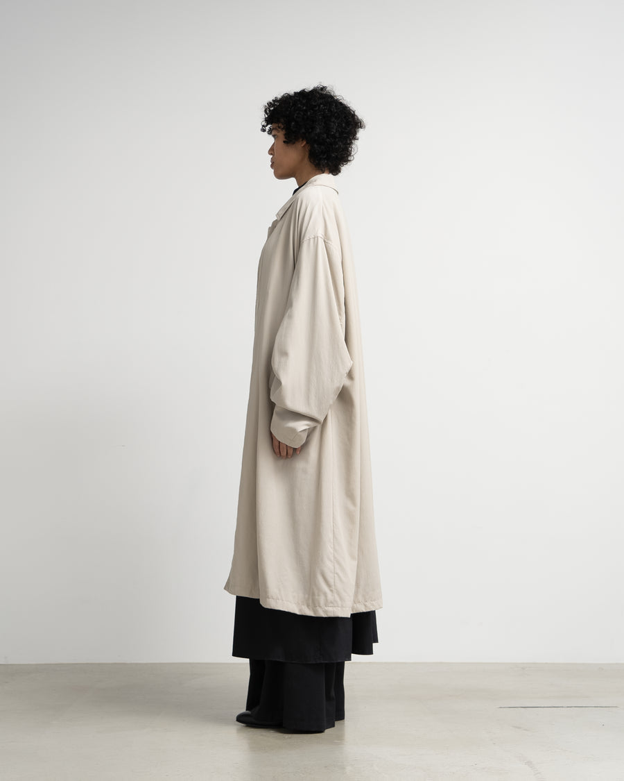 Boiled Wool Oversized Bal Collar Coat