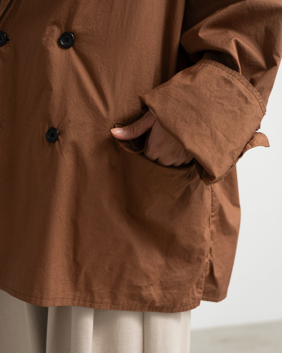 Garment Dyed Typewriter Oversized Double Jacket