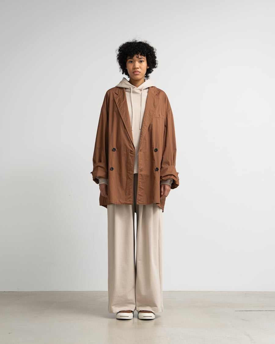 Garment Dyed Typewriter Oversized Double Jacket