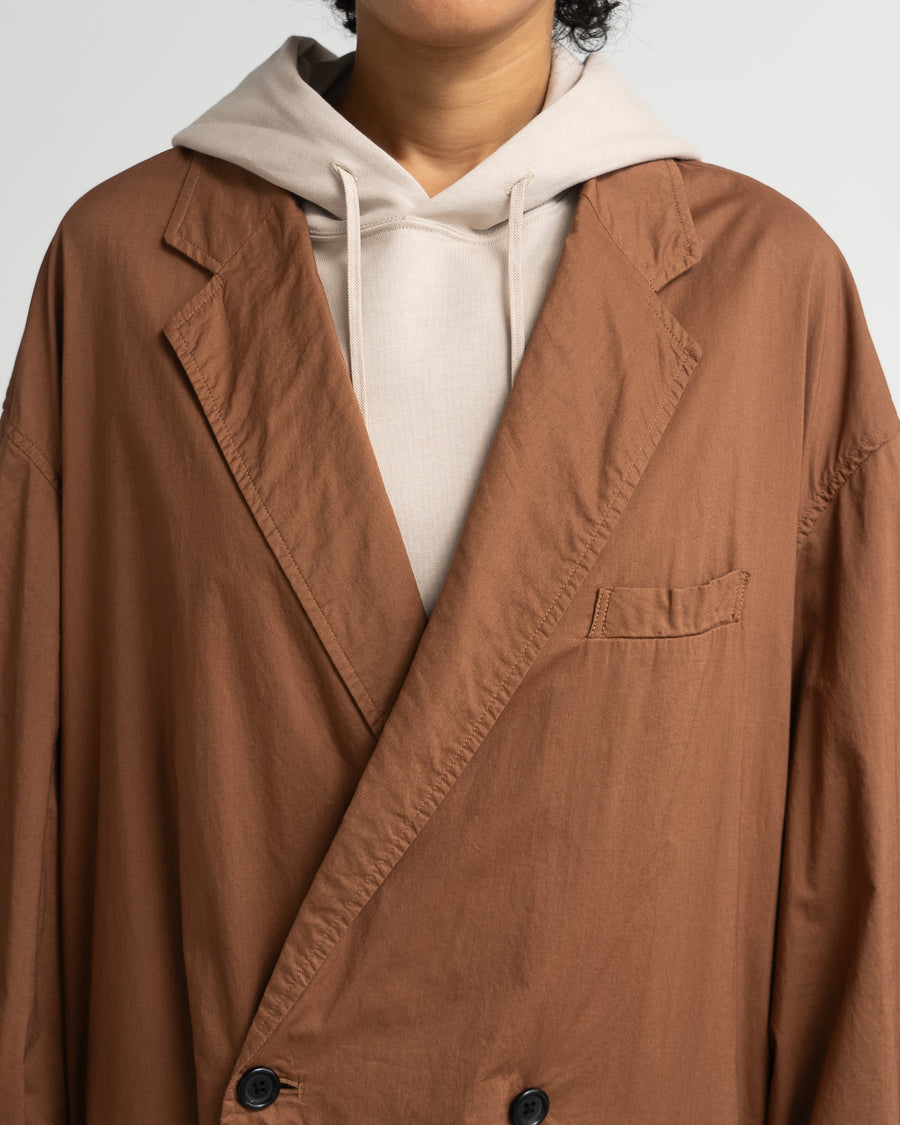 Garment Dyed Typewriter Oversized Double Jacket