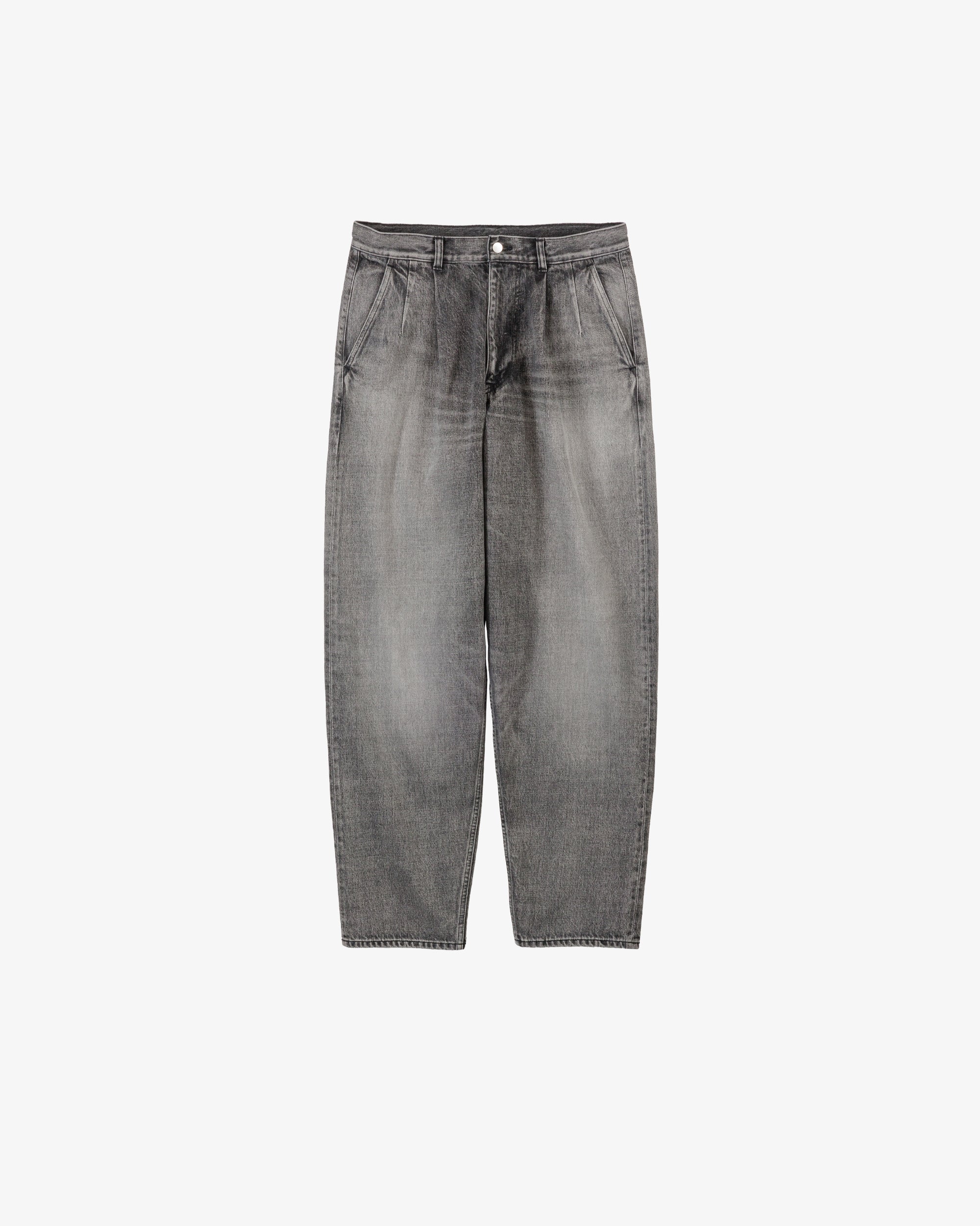 Selvage Denim Two Tuck Tapered Pants LIGHT FADE Graphpaper selvage-denim-two-tuck-tapered-pants-light-fade-graphpaper