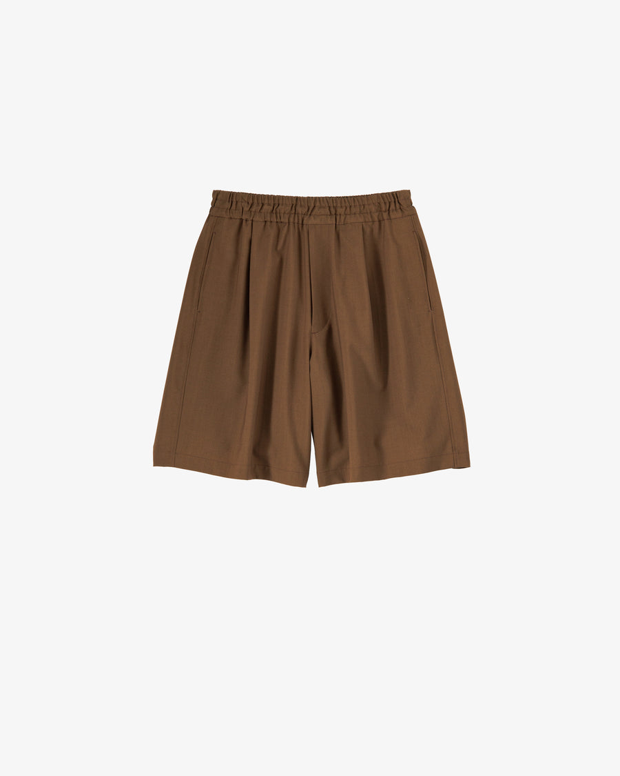 Tropical Wool Wide Shorts