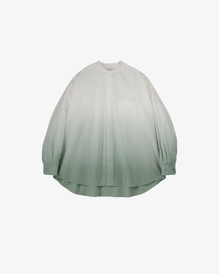 Broad L/S Oversized Band Collar Shirt