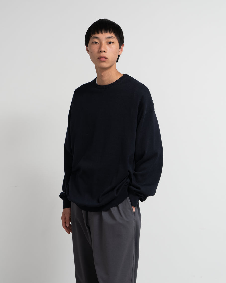 Suvin High Gauge L/S Crew Neck Knit