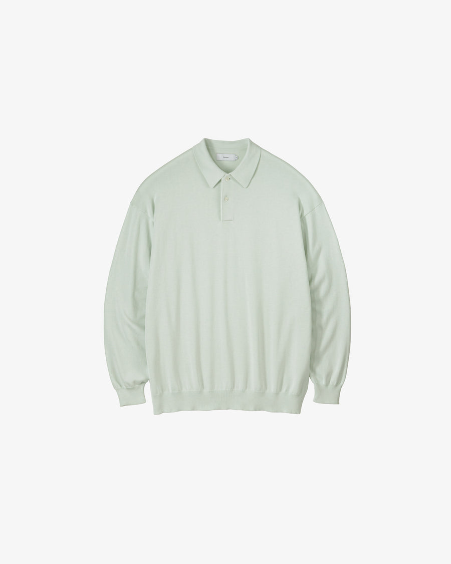 Suvin High Gauge Knit Oversized L/S Polo