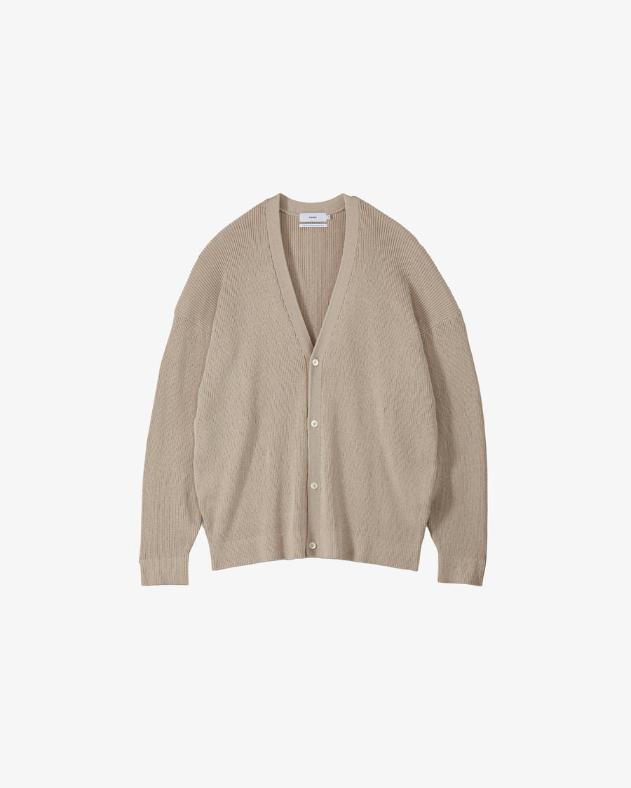 Linen Solotex Loose Rib Cardigan