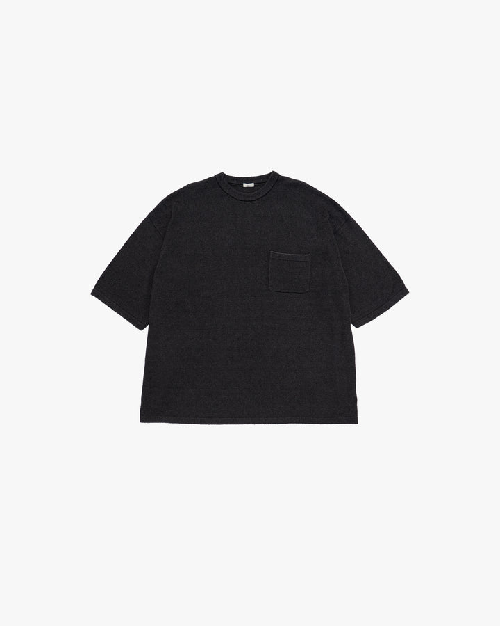Silk Noir Knit S/S Crew Neck