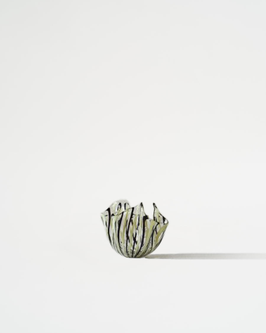 -temp- VENINI Fazzoletto Vase Black