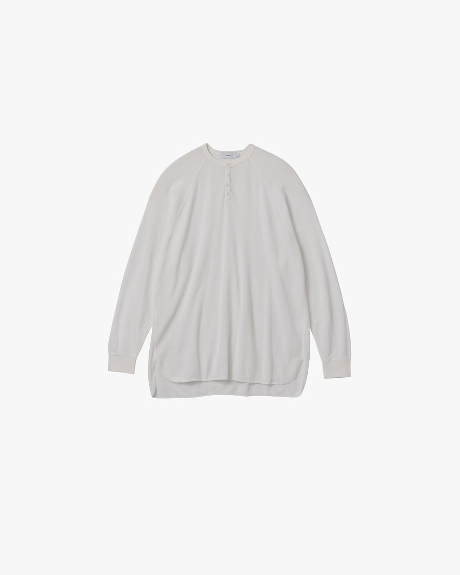 Waffle L/S Henley Neck Tee