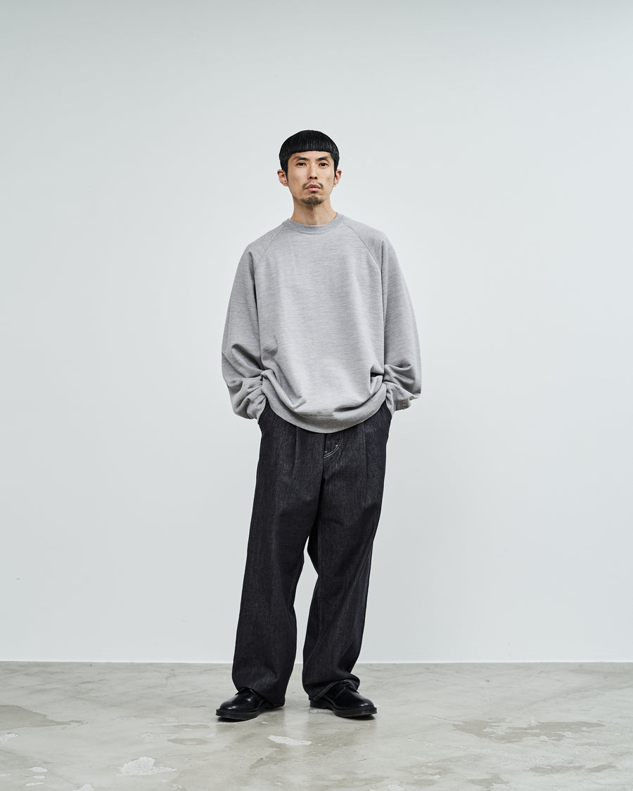 Wool Terry Crew Neck Sweat