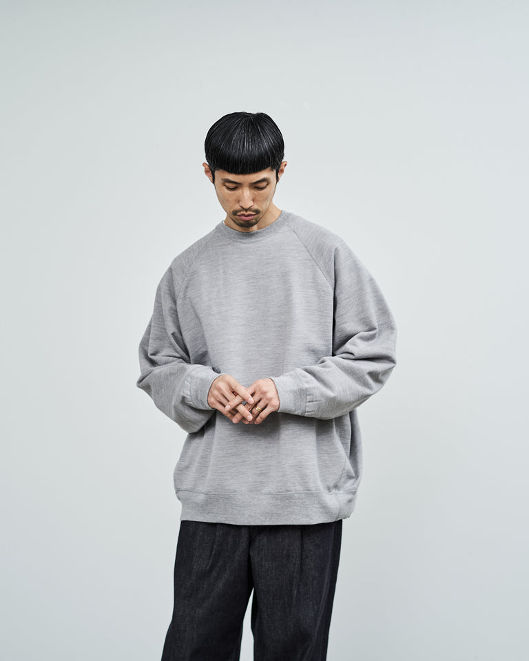 Graphpaper Wool Terry Crew Neck Sweat | labiela.com