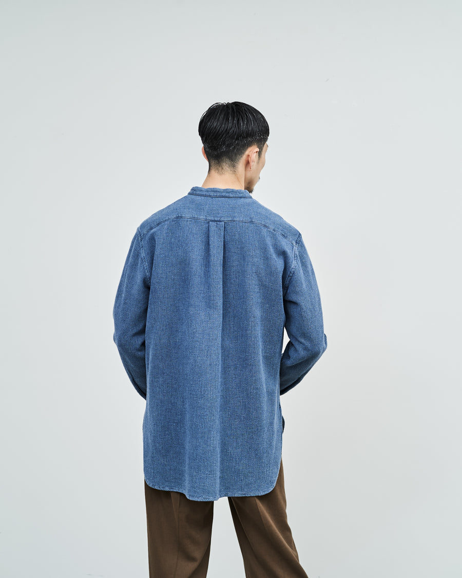 cristaseya denim mao shirt マオカラーデニムシャツ smcint.com