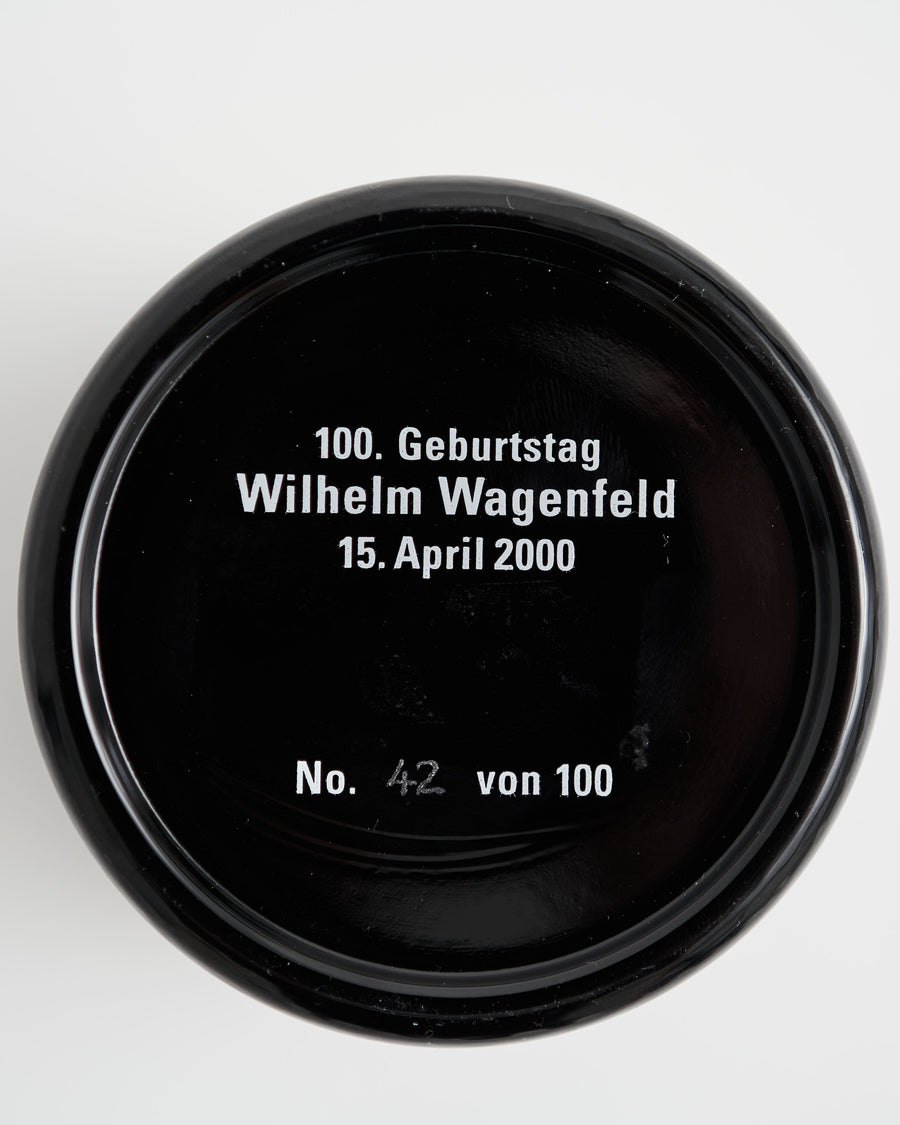 WMF Limited Edition 100th Birthday WAGENFELD Glass Ashtray Black